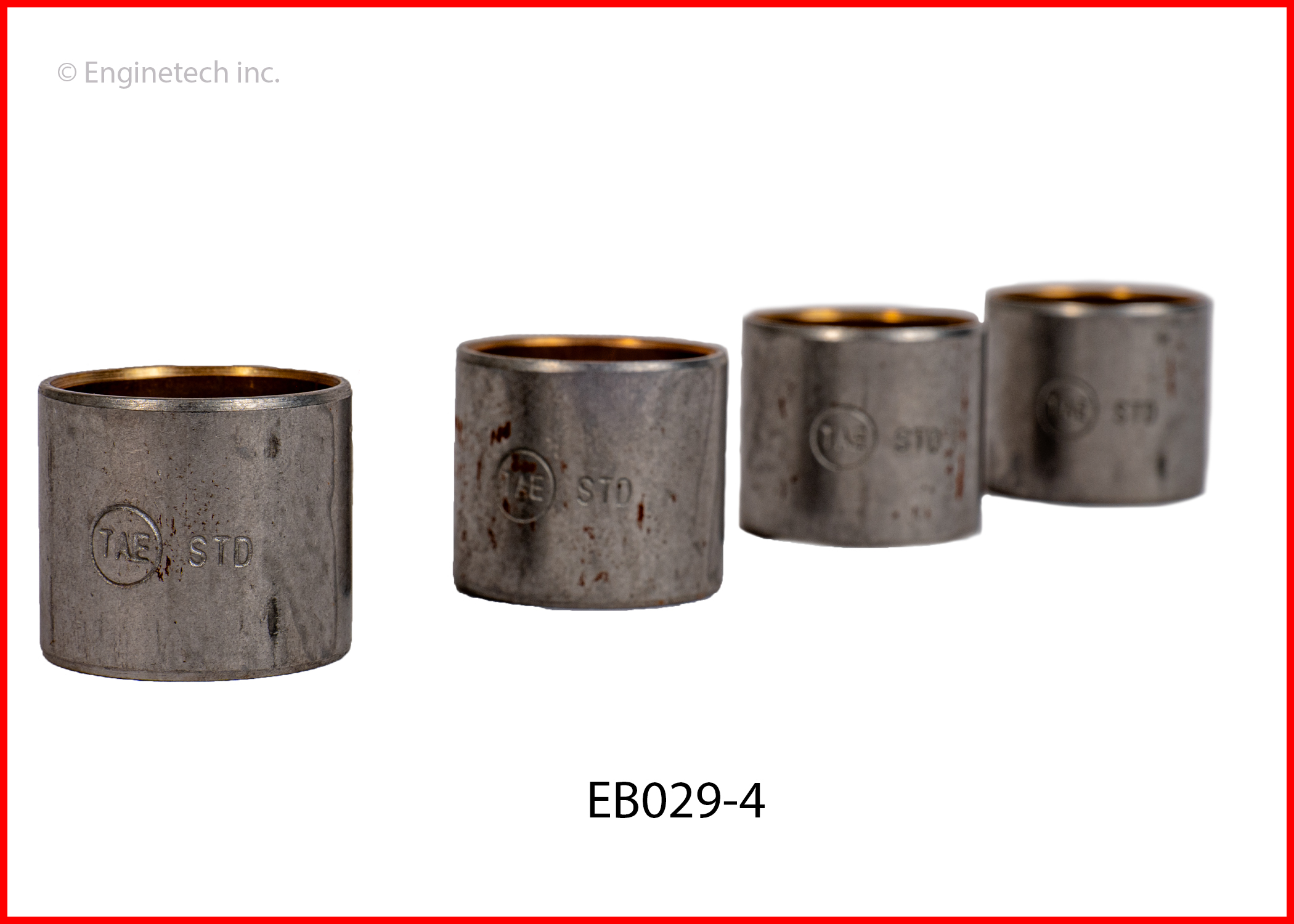 Enginetech Engine Piston Wrist Pin Bushing Set- Size Machining Required - EB029-4